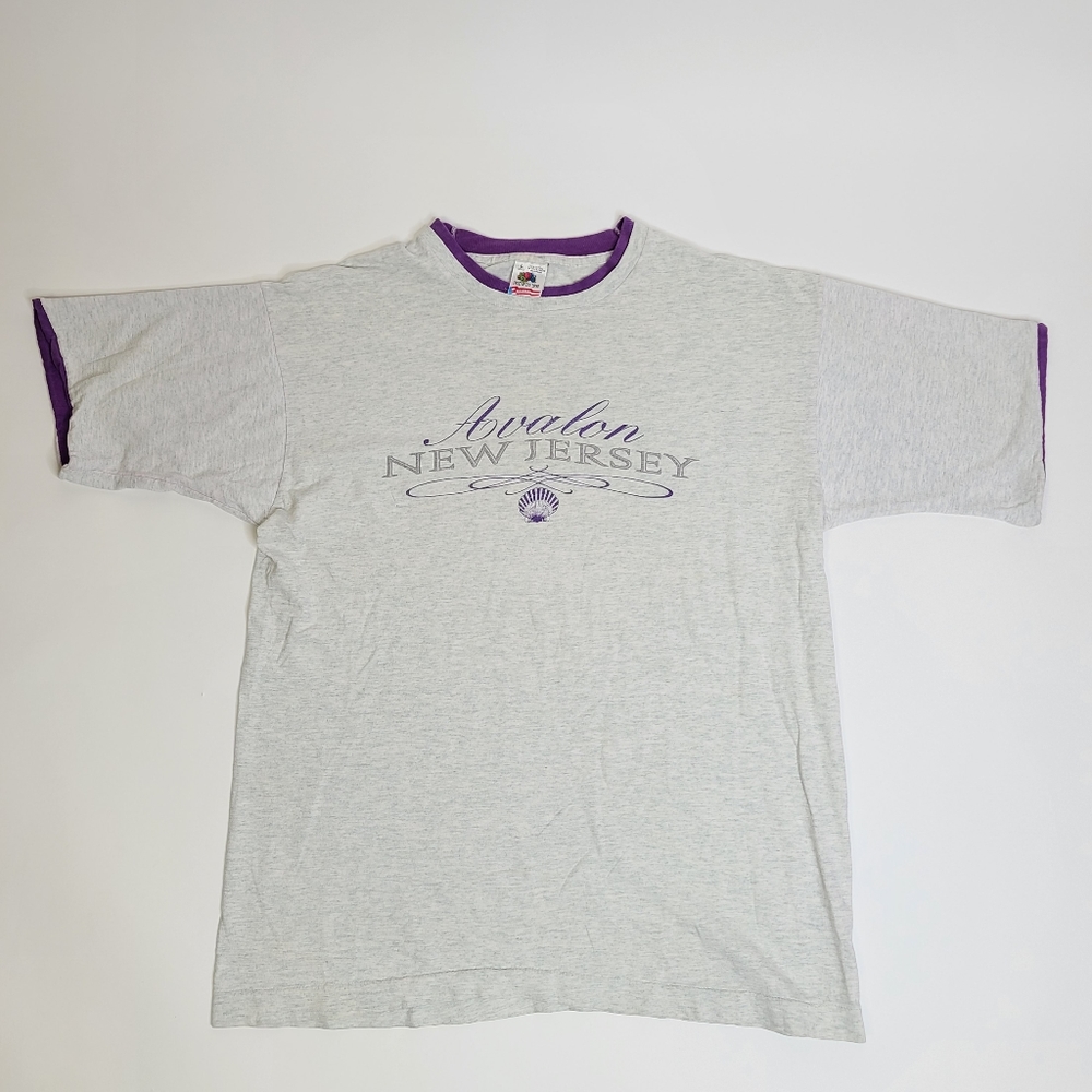 Vintage Avalon New Jersey Shore Seashells Tshirt L
